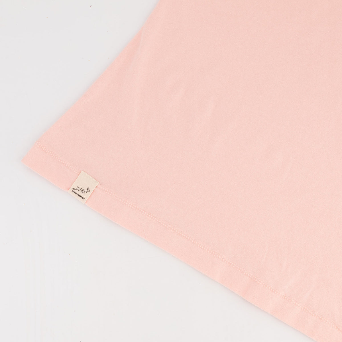 Springboks HS Sml Logo L Crew Tee - Rose Quartz - Old School