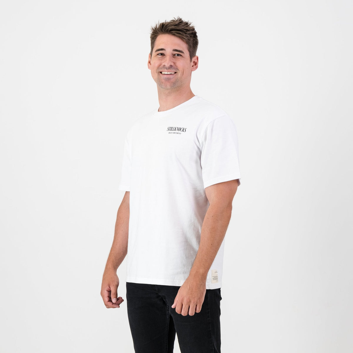 Stillknocks Real DDP Regular Crew Tee-White