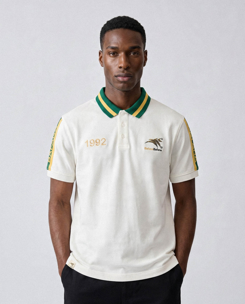 Bafana Bafana Premium Pique SS Polo White