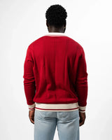 Liverpool Cable LS Knit Red
