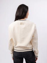 Orlando Pirates V-neck Waffle Sweatshirt White