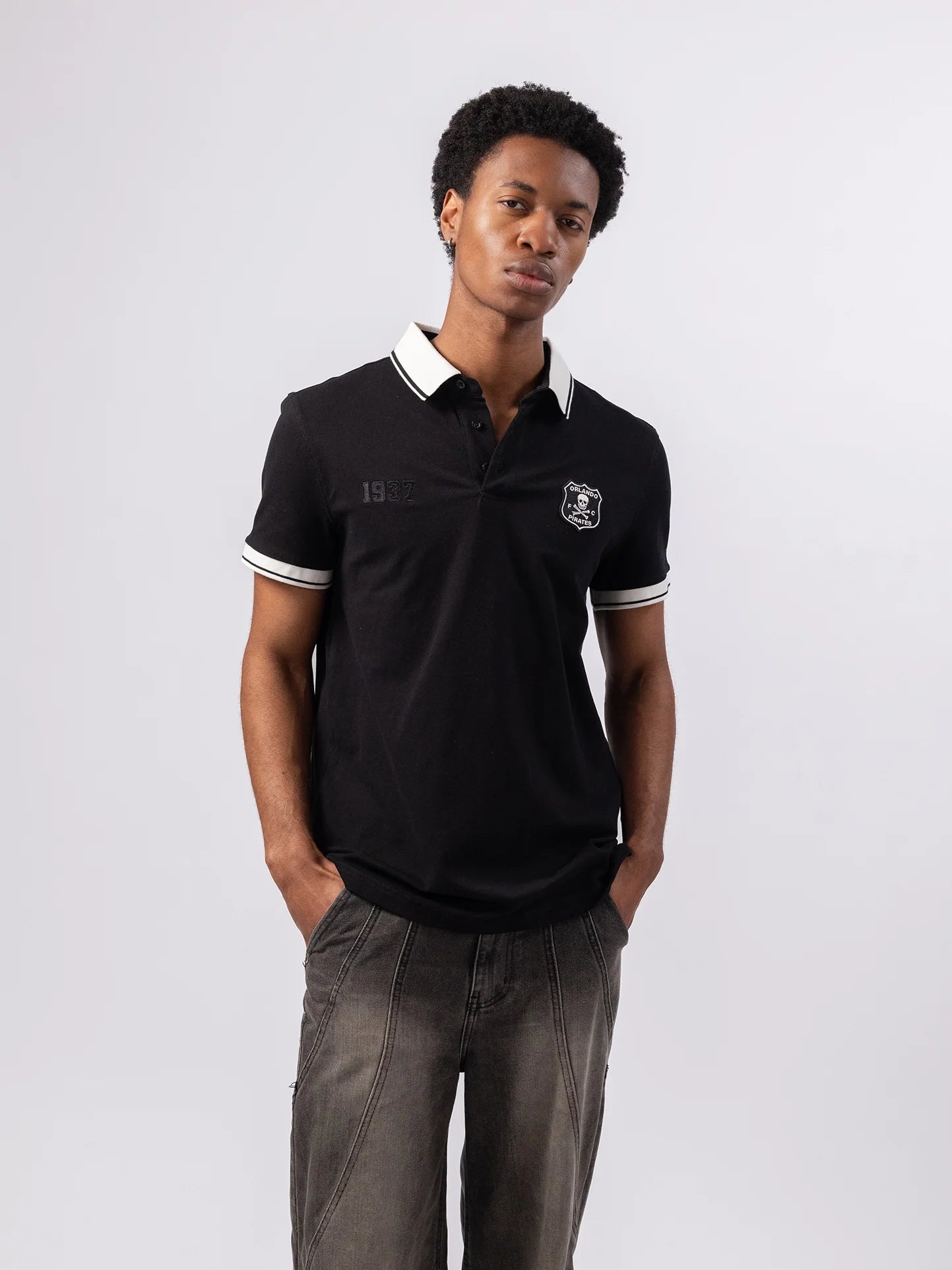 Orlando Pirates 1937 Styled Up SS Polo Black