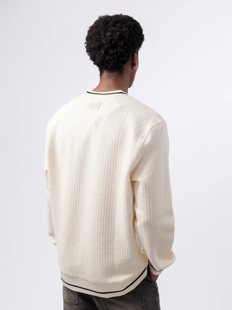 Orlando Pirates V-neck Waffle Sweatshirt White