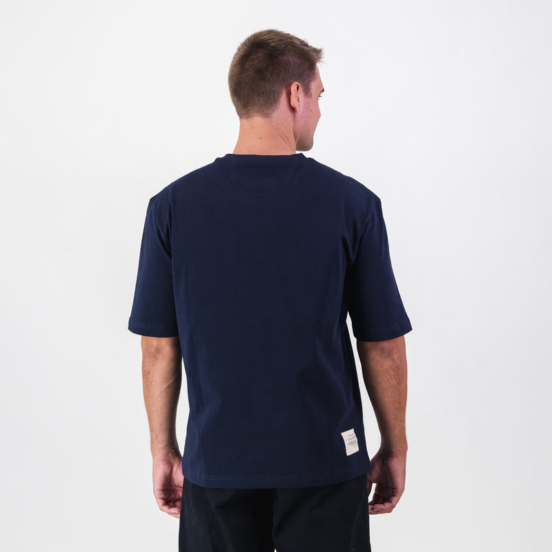 Old School Leisure Classic Boxy T-Shirt Plain Navy