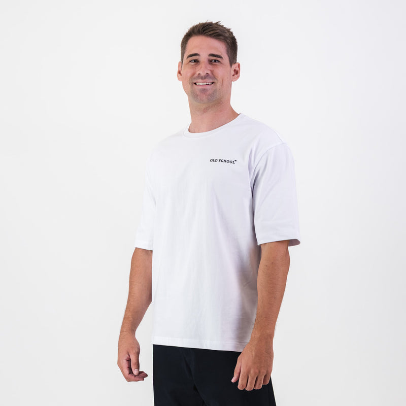 Old School Leisure Classic Boxy T-Shirt-White