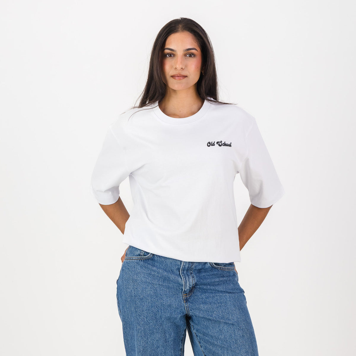 Old School Leisure Men Tops Boxy Tee Soweto HQ White