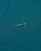 Springboks Tonal SML EMB Bok Crew Tee Teal