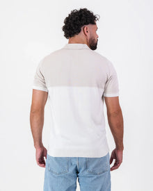 Springboks Colour Block Zip Knit SS Polo
