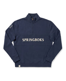 Springboks Quarter Zip Sweatshirt Navy