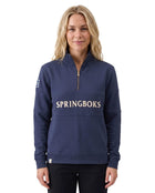 Springboks Quarter Zip Sweatshirt Navy