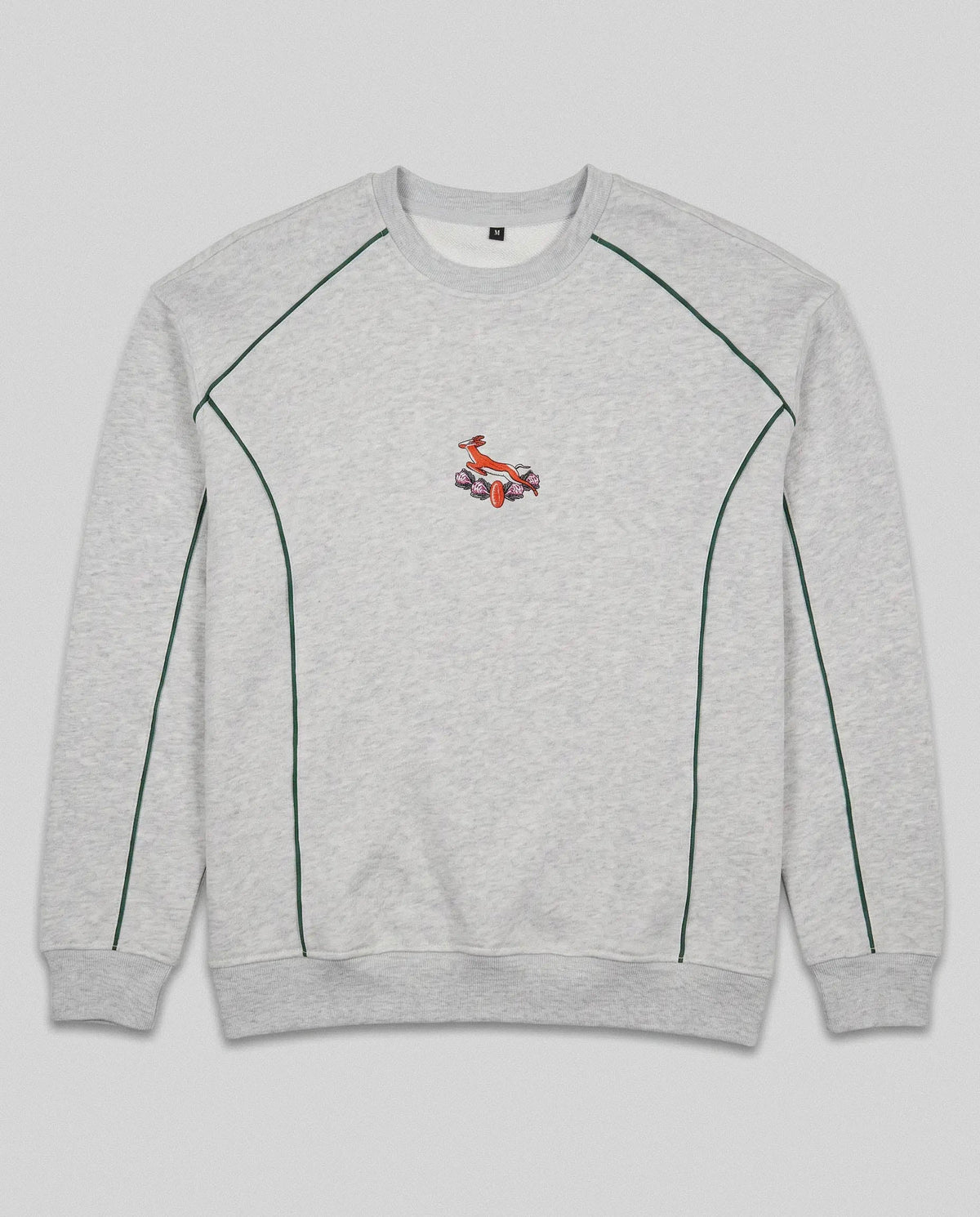 Springboks 95 Piped Crew Sweat Grey Melange