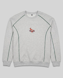 Springboks 95 Piped Crew Sweat Grey Melange