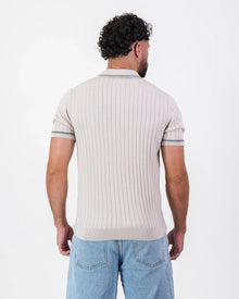 Springboks V Tipped Ribbed Knit SS Polo