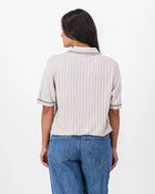 Springboks V Tipped Ribbed Knit SS Polo