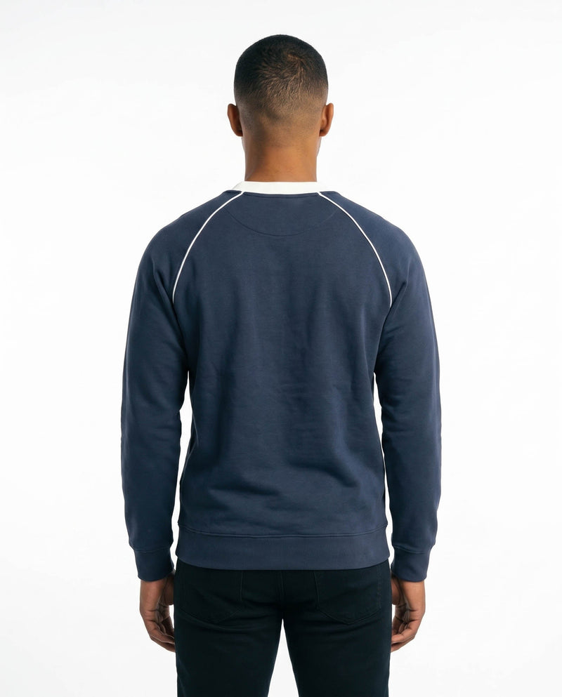 Spurs Colour block V-neck Sweater Navy