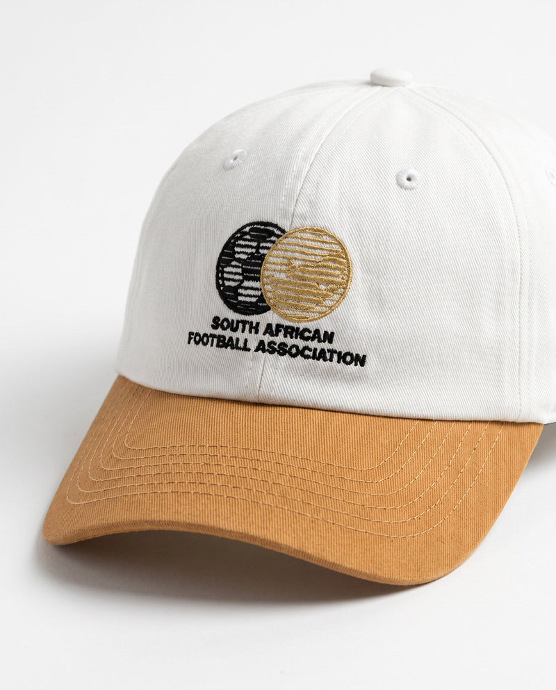Bafana Bafana Crest Traditional Cap White - Old School