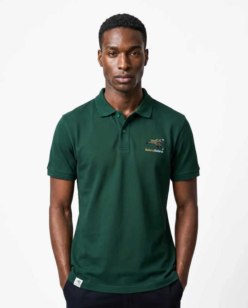 Bafana Bafana Classic Pique SS Polo Green