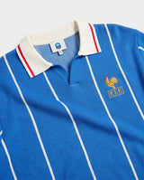 France Football Classic Pinstripe LS Knit Blue
