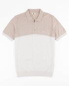Springboks Colour Block Zip Knit SS Polo