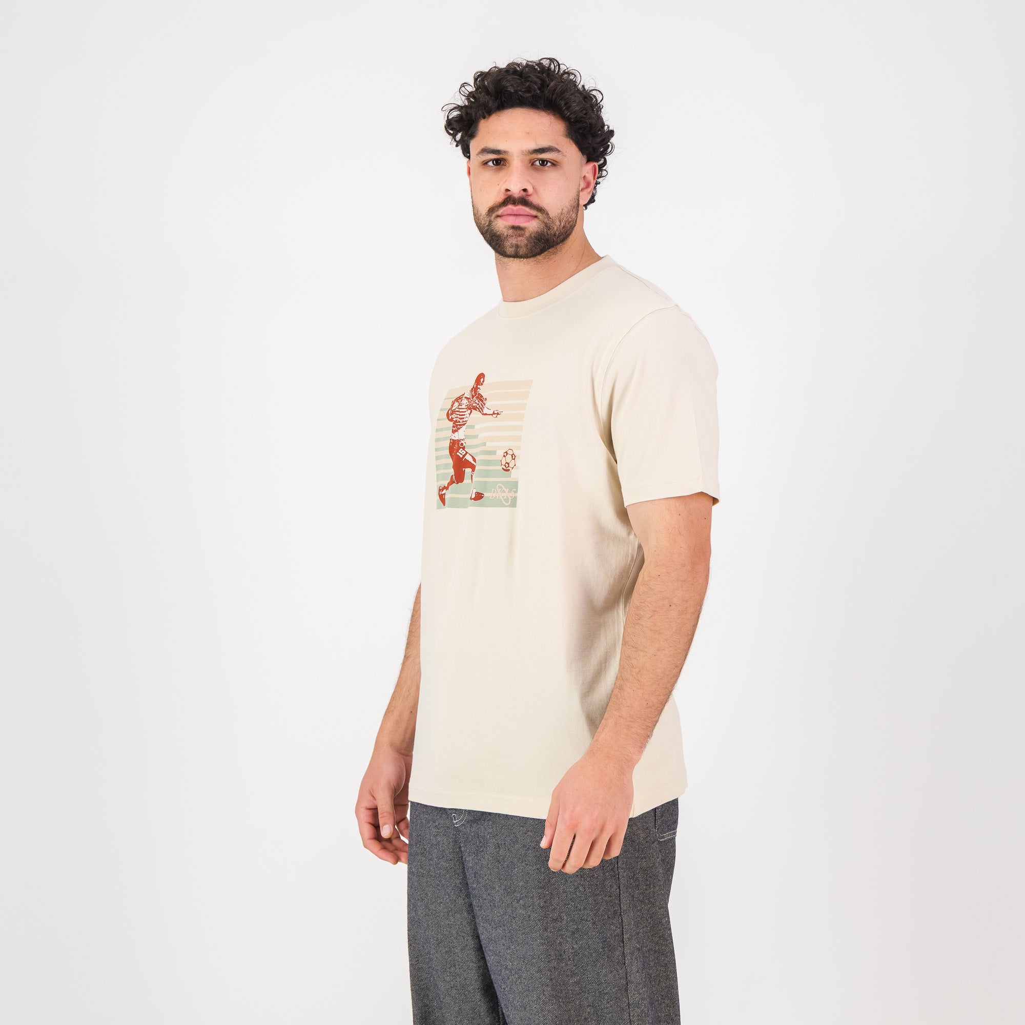 Doctor Khumalo 15 Regular Crew Tee - Ivory - Old School