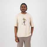 Doctor Khumalo Boxy Crew Tee - Ivory - Old School