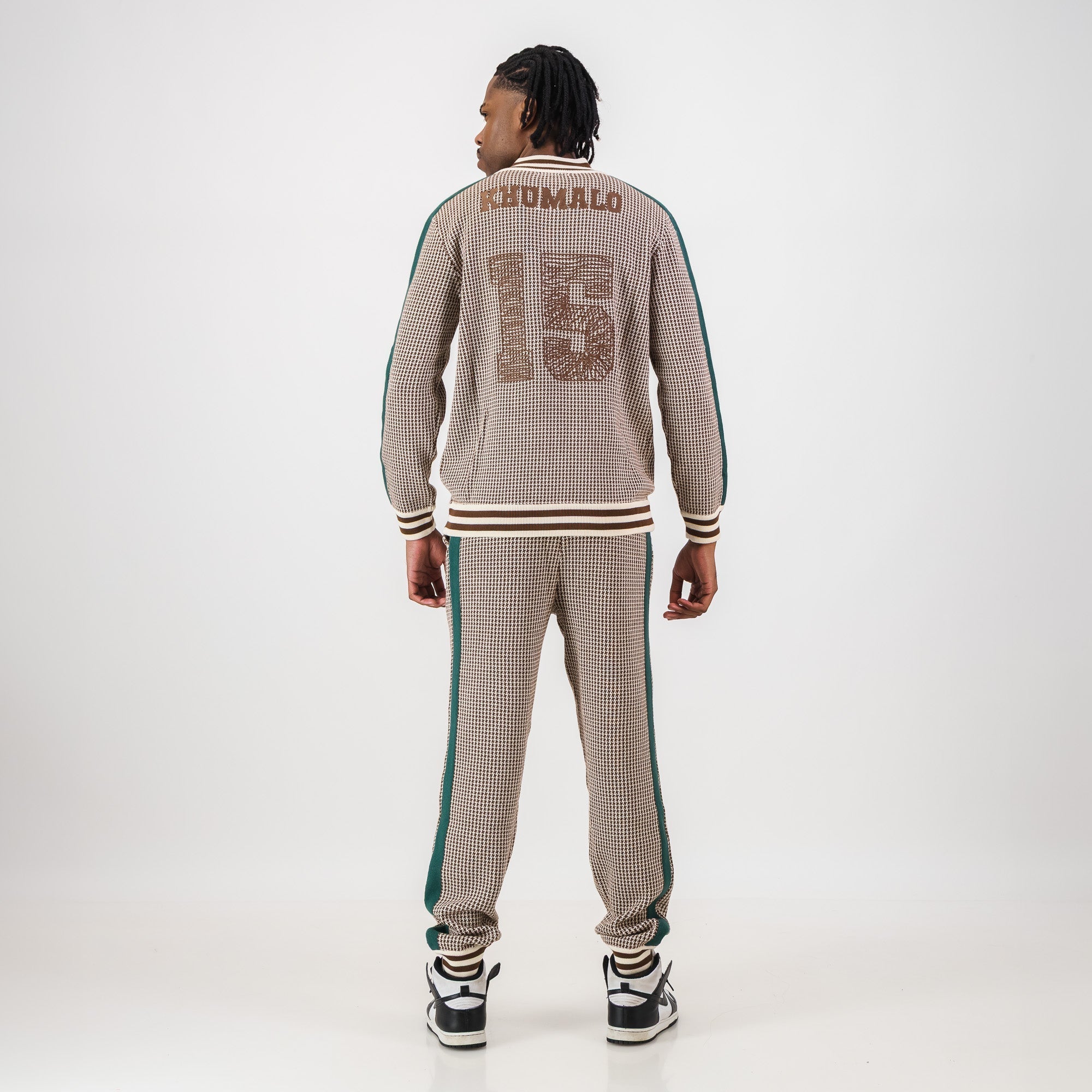 Doctor Khumalo Knitted Track Pants - Ivory - Old School