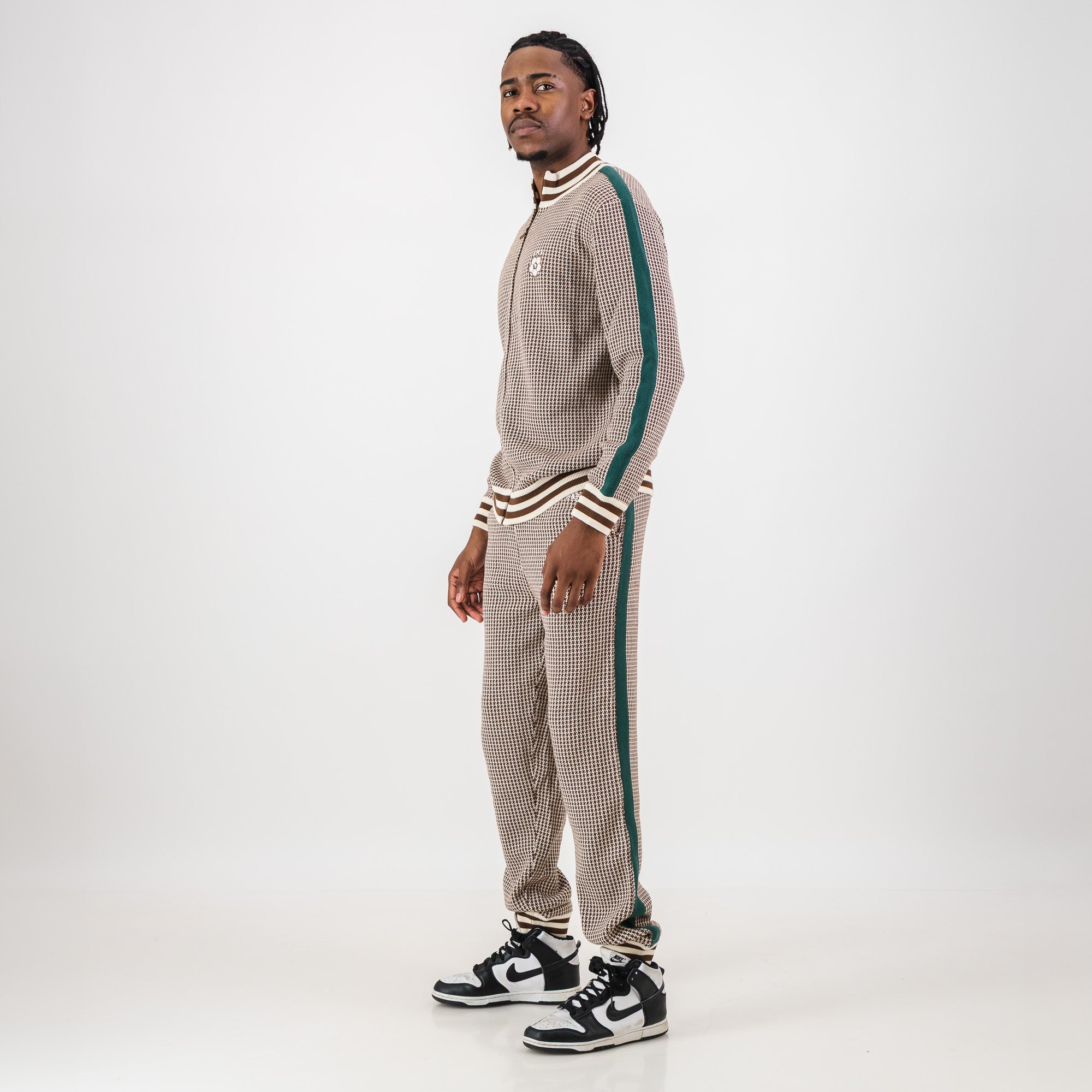 Doctor Khumalo Knitted Track Pants - Ivory - Old School