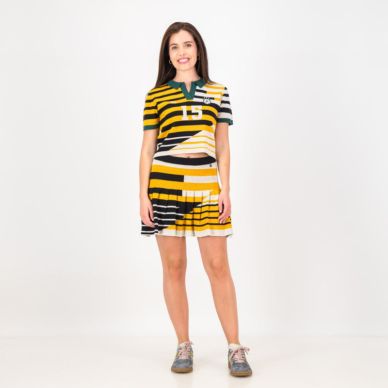 Doctor Khumalo Ladies Crop SS Jersey - Ivory - Old School