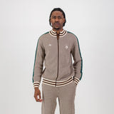 Doctor Khumalo Zip Through Knit Jersey - Ivory - Old School
