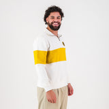 Kaizer Chiefs Hoop Quarter Zip Sweat - Cloud Dancer - Old School