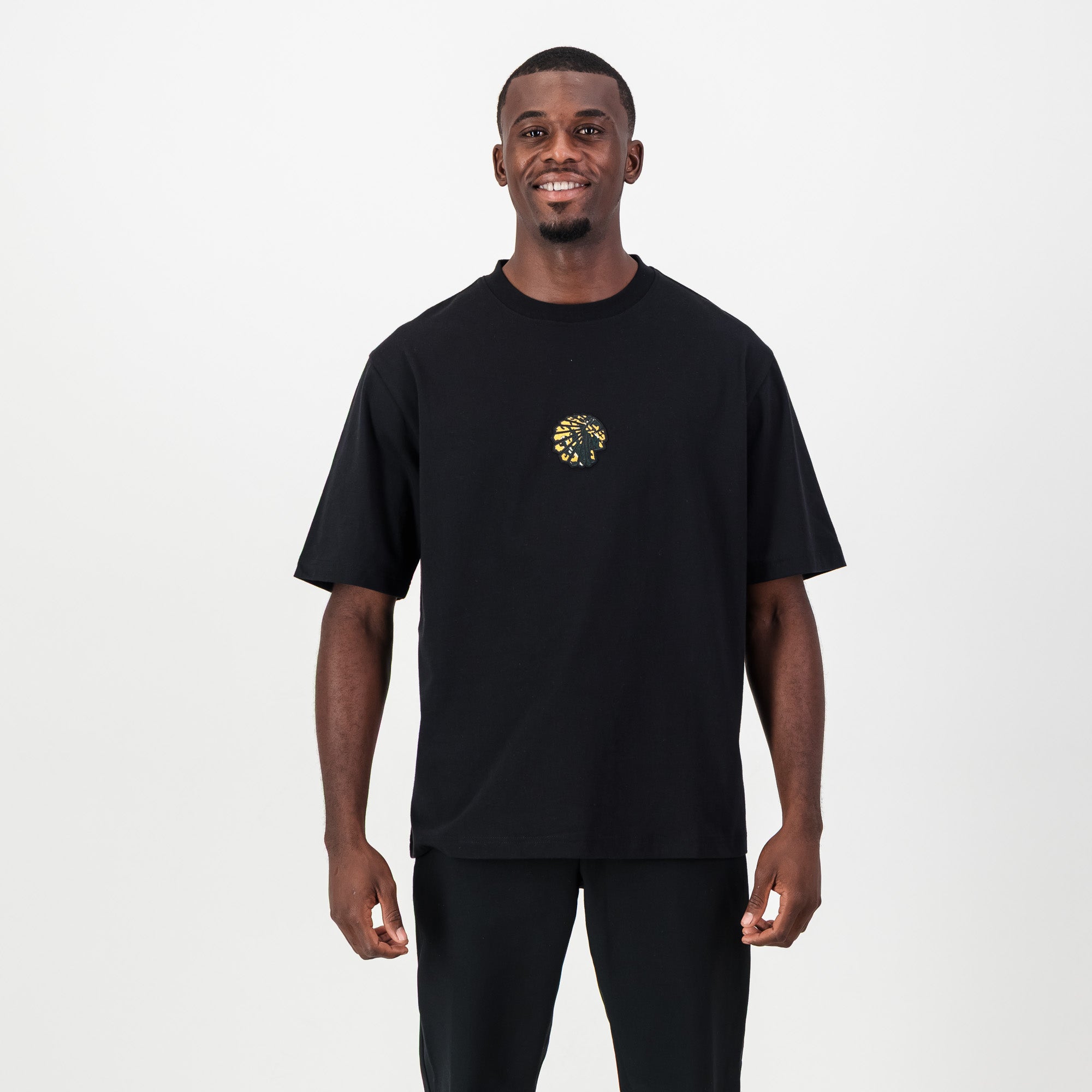 Kaizer Chiefs Pop Art Badge Boxy Tee - Black - Old School