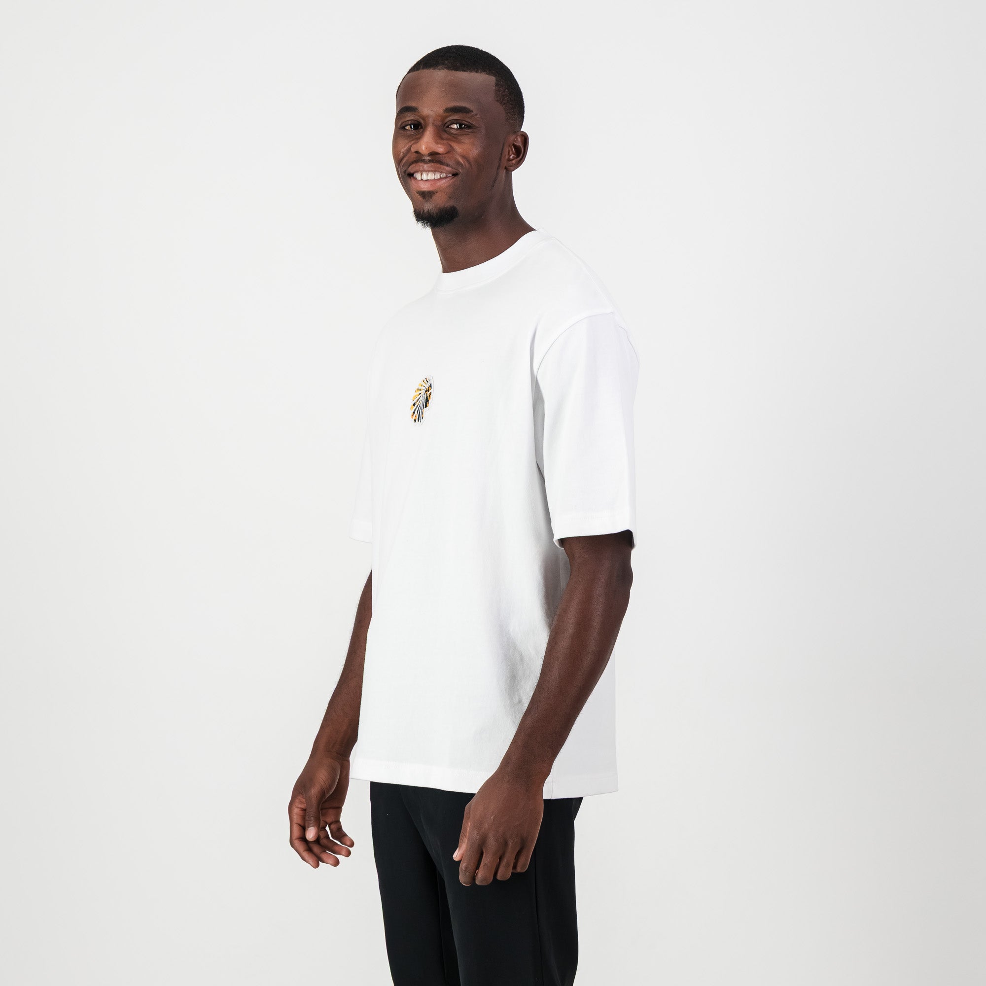 Kaizer Chiefs Pop Art Badge Boxy Tee - White - Old School