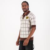 Kaizer Chiefs SS Check Knitted Jersey - Ivory - Old School