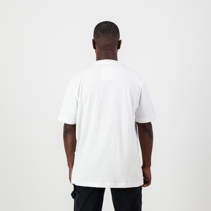 Kaizer Chiefs Vintage Regular Crew Tee - White - Old School