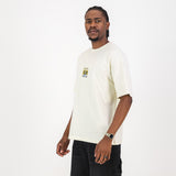 Manchester City Vintage Crest Boxy Tee - Cloud Dancer - Old School