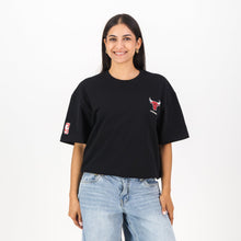 NBA Chicago Bulls Boxy Tee - Black - Old School