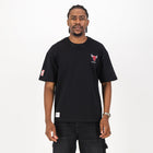 NBA Chicago Bulls Boxy Tee - Black - Old School
