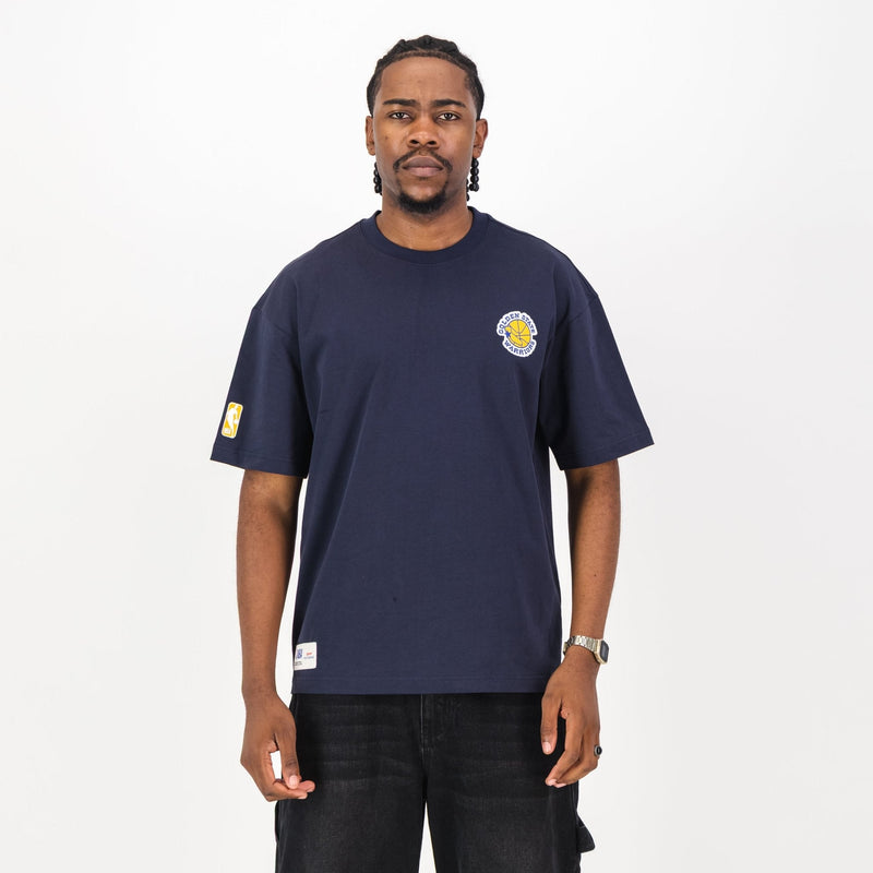 NBA Golden State Warriors Boxy Tee - Navy - Old School