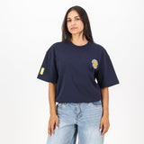 NBA Golden State Warriors Boxy Tee - Navy - Old School