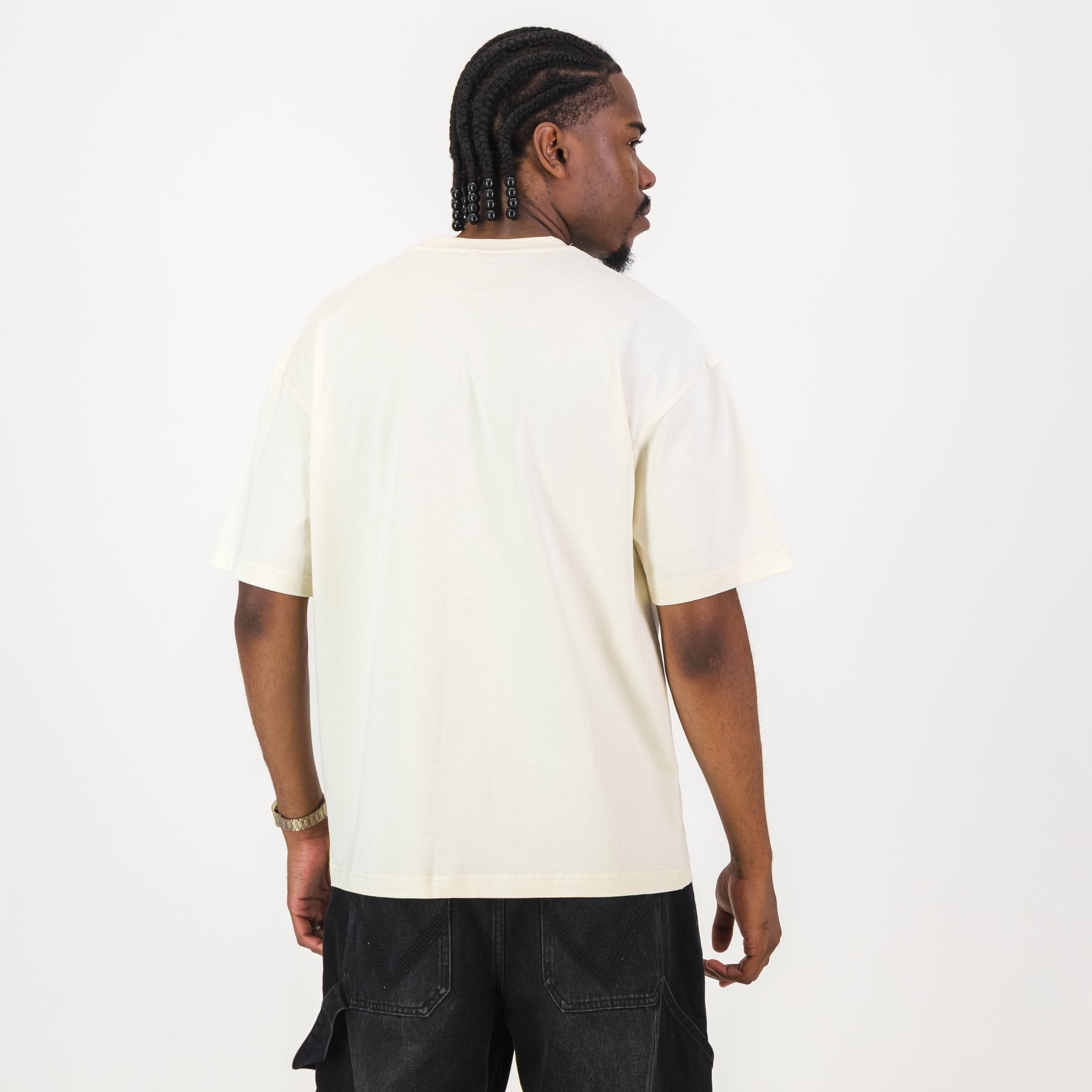 NBA Miami Heat Boxy Tee - Ivory - Old School