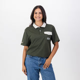 Old School Leisure Pocket SS Polo Green - Old School
