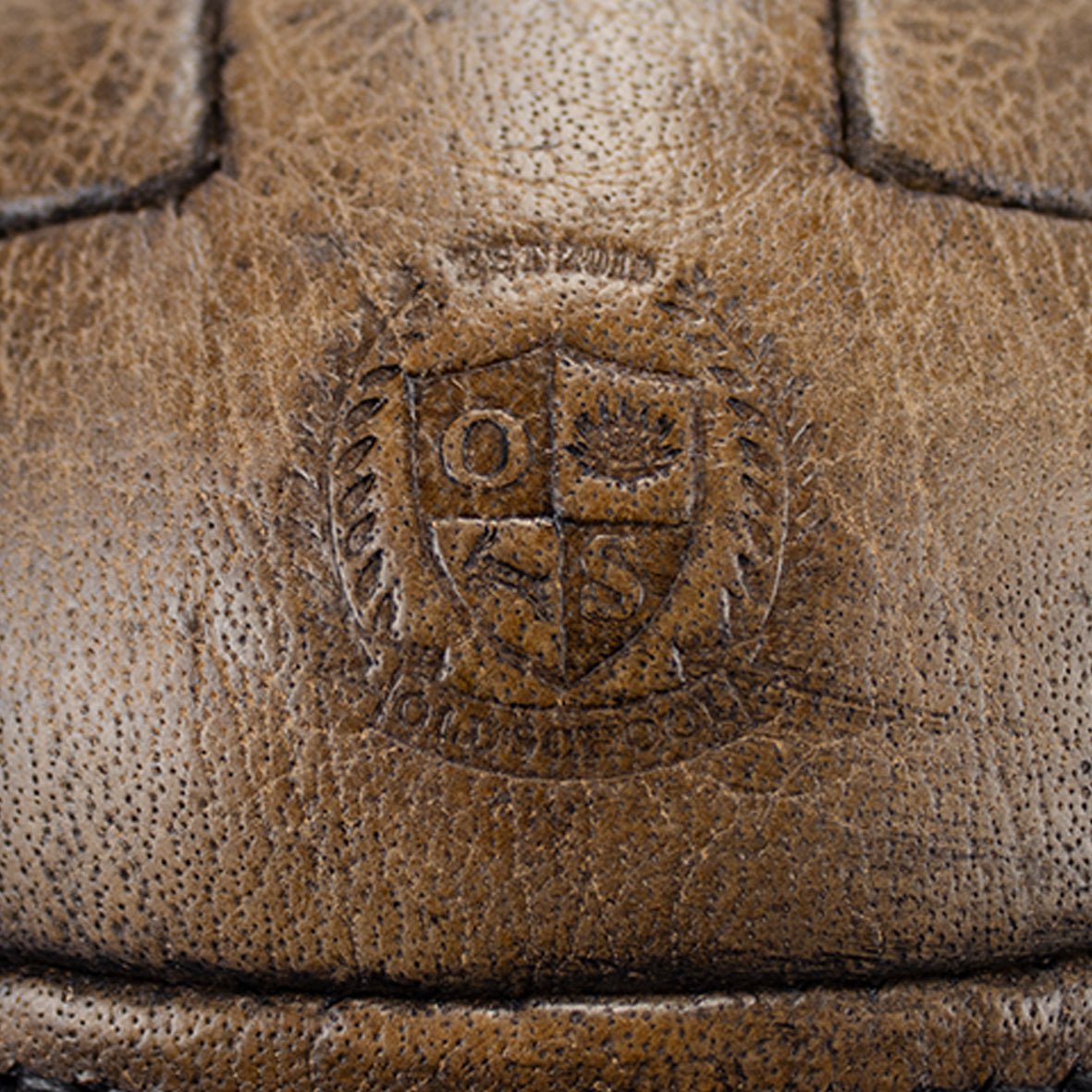 Old School Soccer Ball - Dark Brown - Old School