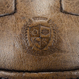 Old School Soccer Ball - Dark Brown - Old School