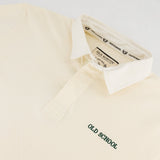 Old School Word OS LS Rugby Jersey - Ivory - Old School