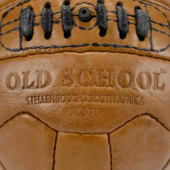 Old School Light Brown Soccer Ball