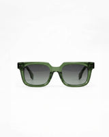 Old School Rectangle Sunglasses-Green