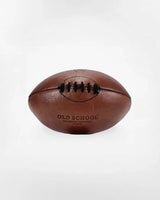 Old School Red Brown Rugby Ball