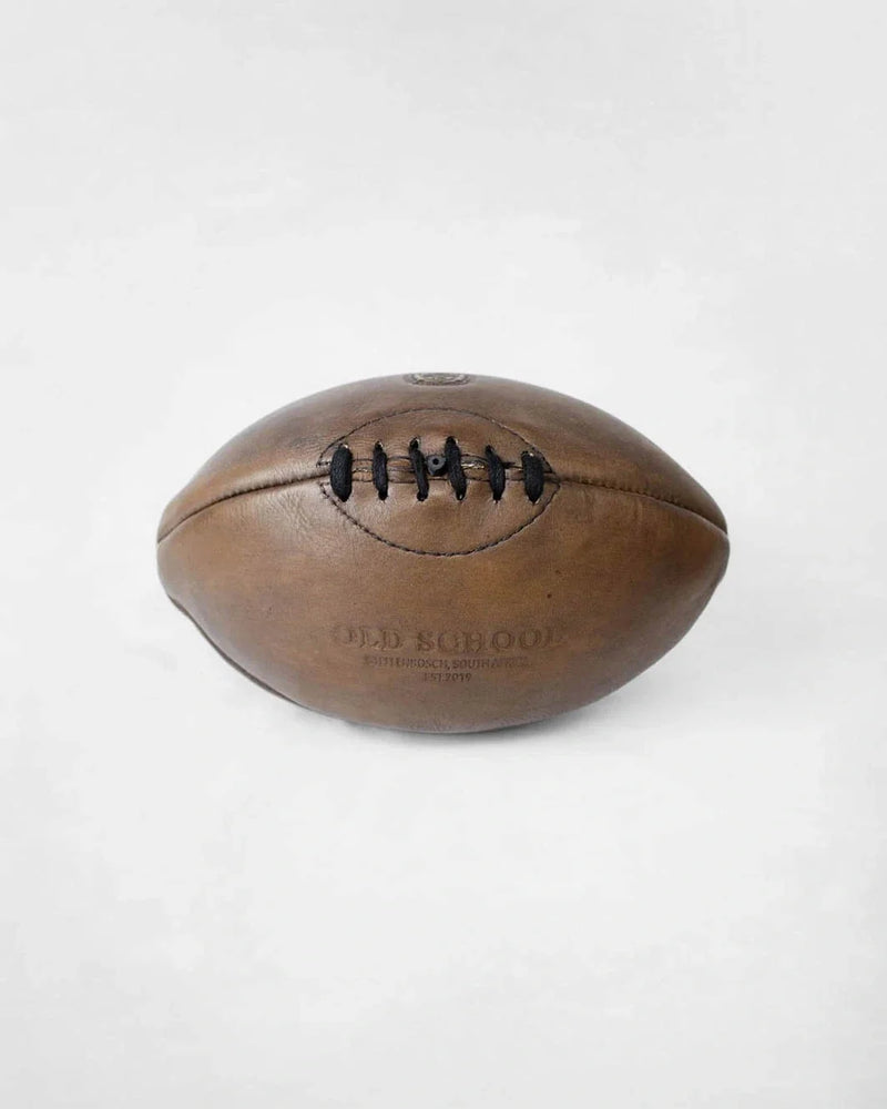 Old School Rugby Ball-Dark Brown