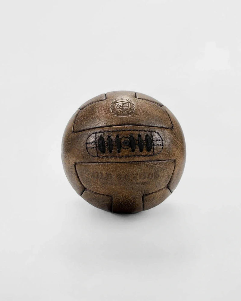 Old School Soccer Ball-Dark Brown