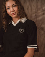 Orlando Pirates Basket Weave SS Knit Jersey - Black - Old School